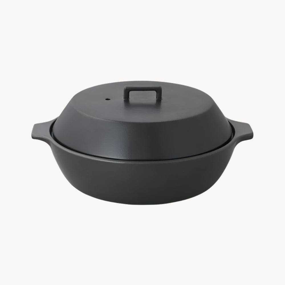 Photo of KAKOMI Ceramic Pot (2500ml/85oz) ( Black ) [ KINTO ] [ Kitchen ]