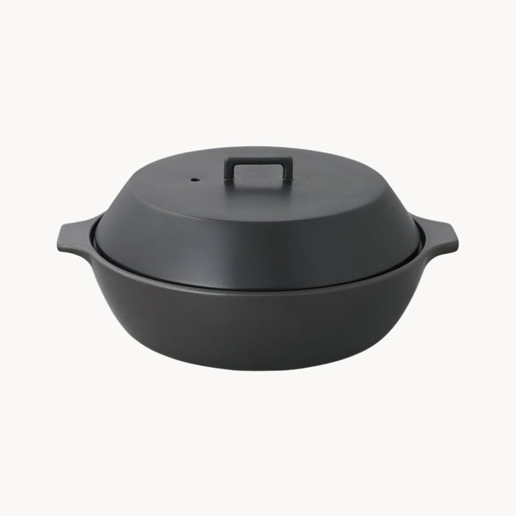 Photo of KAKOMI Ceramic Pot (2500ml/85oz) ( Black ) [ KINTO ] [ Kitchen ]