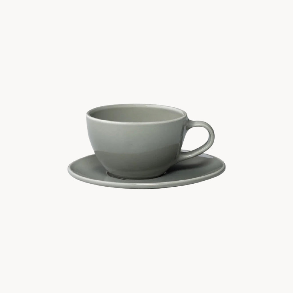 Photo of TOPO Cup & Saucer 300ml ( Grey ) [ KINTO ] [ Coffee Cups ]