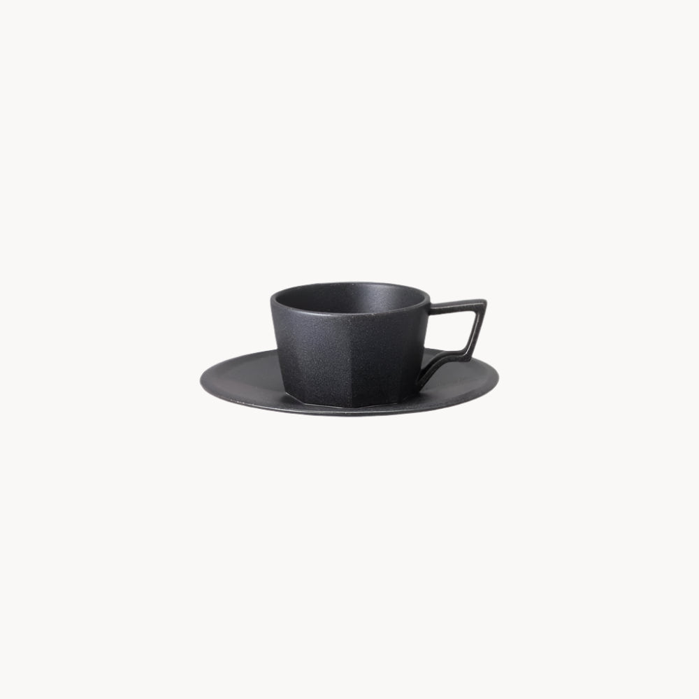 Photo of OCT cup & saucer 80ml / 3oz ( black ) [ KINTO USA ] [ ]