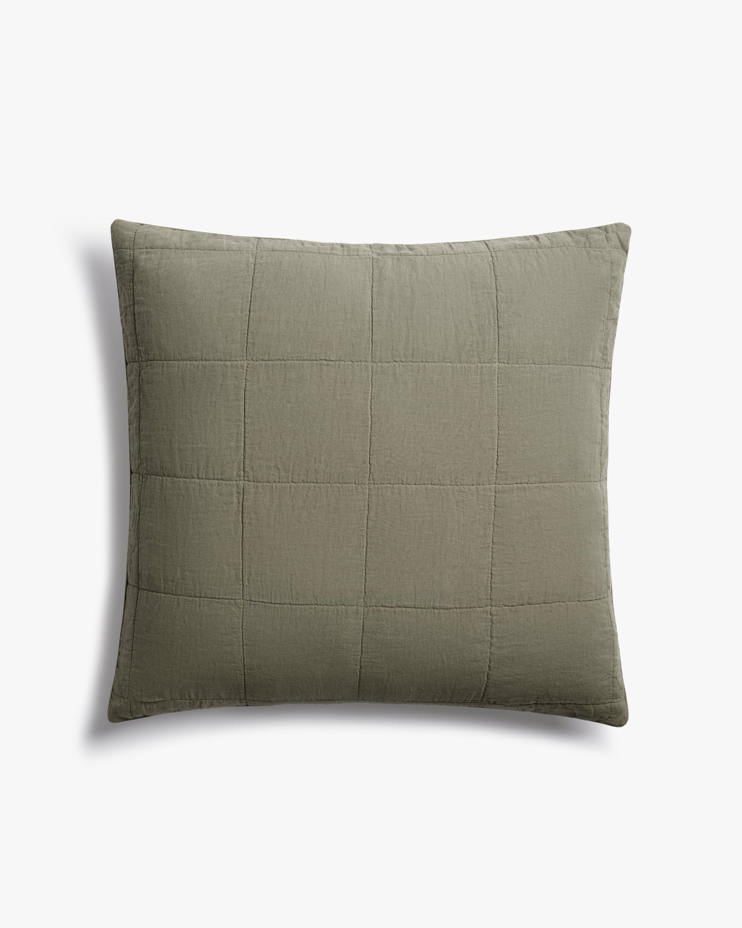 Linen Quilted Euro Sham