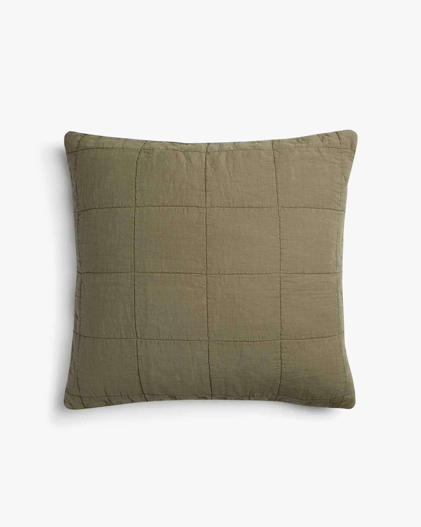 Linen Quilted Euro Sham