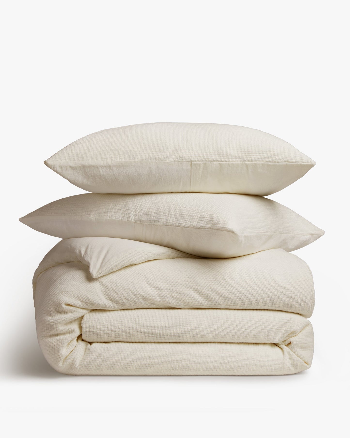 Organic Textured Duvet Cover Set